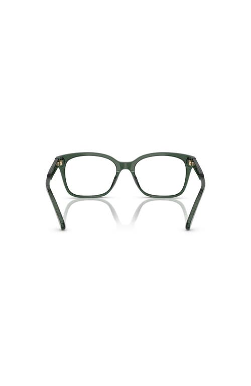 Ralph 53mm Rectangle Optical Glasses In Black