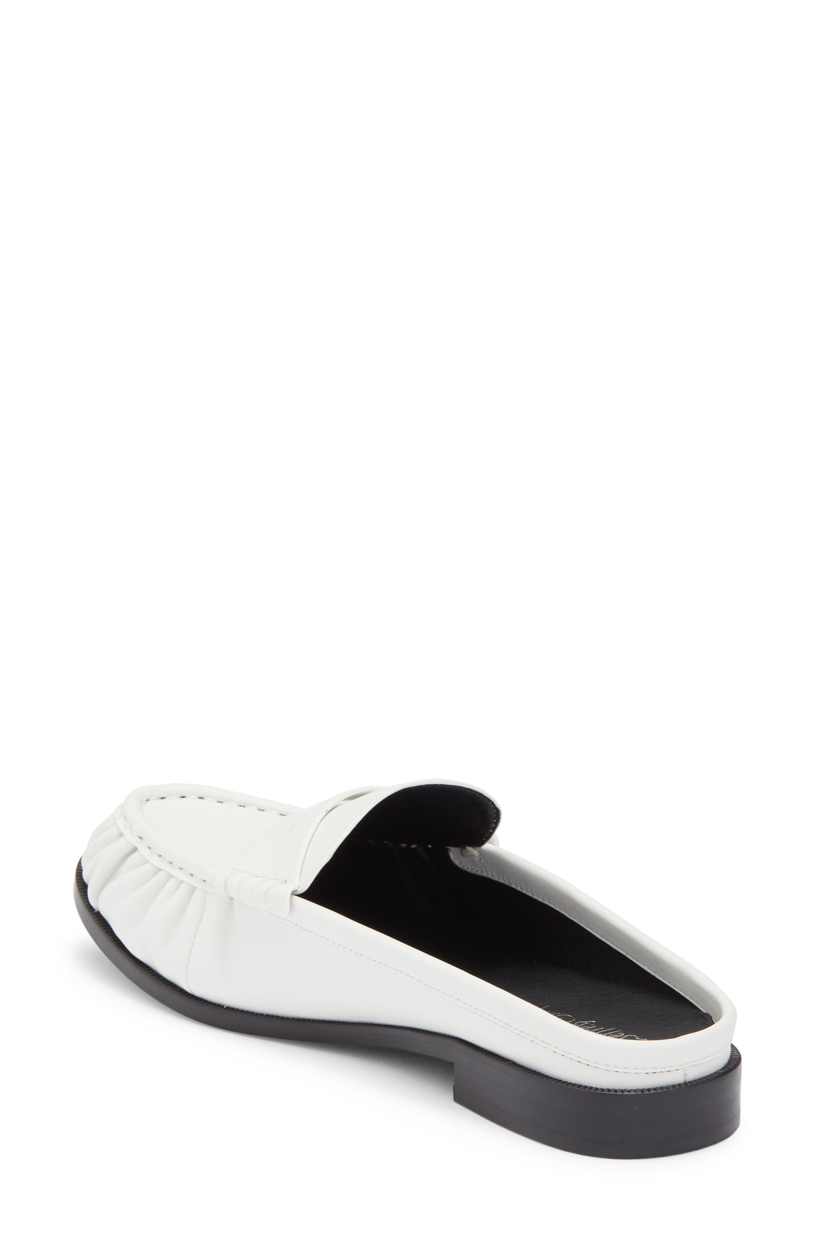 Goddard Penny Loafer Mule, Alternate, color, WHITE
