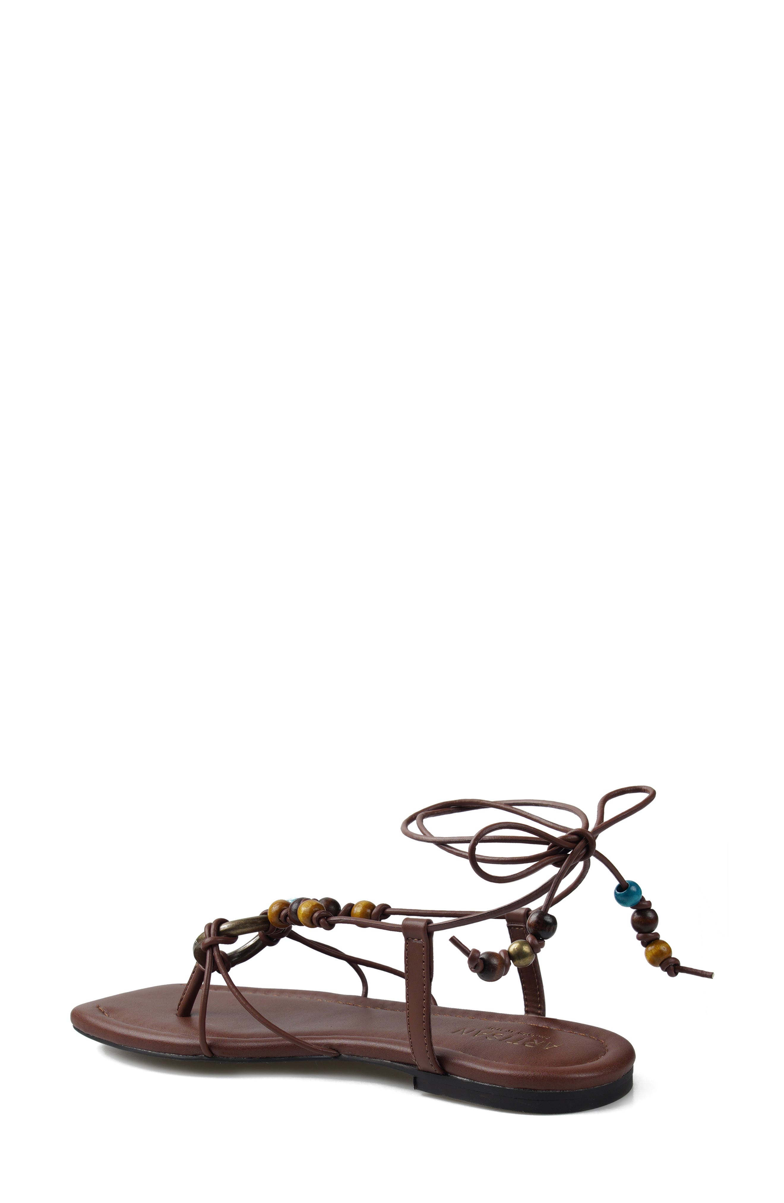Sabinna Leather Sandal, Alternate, color, COGNAC LEATHER