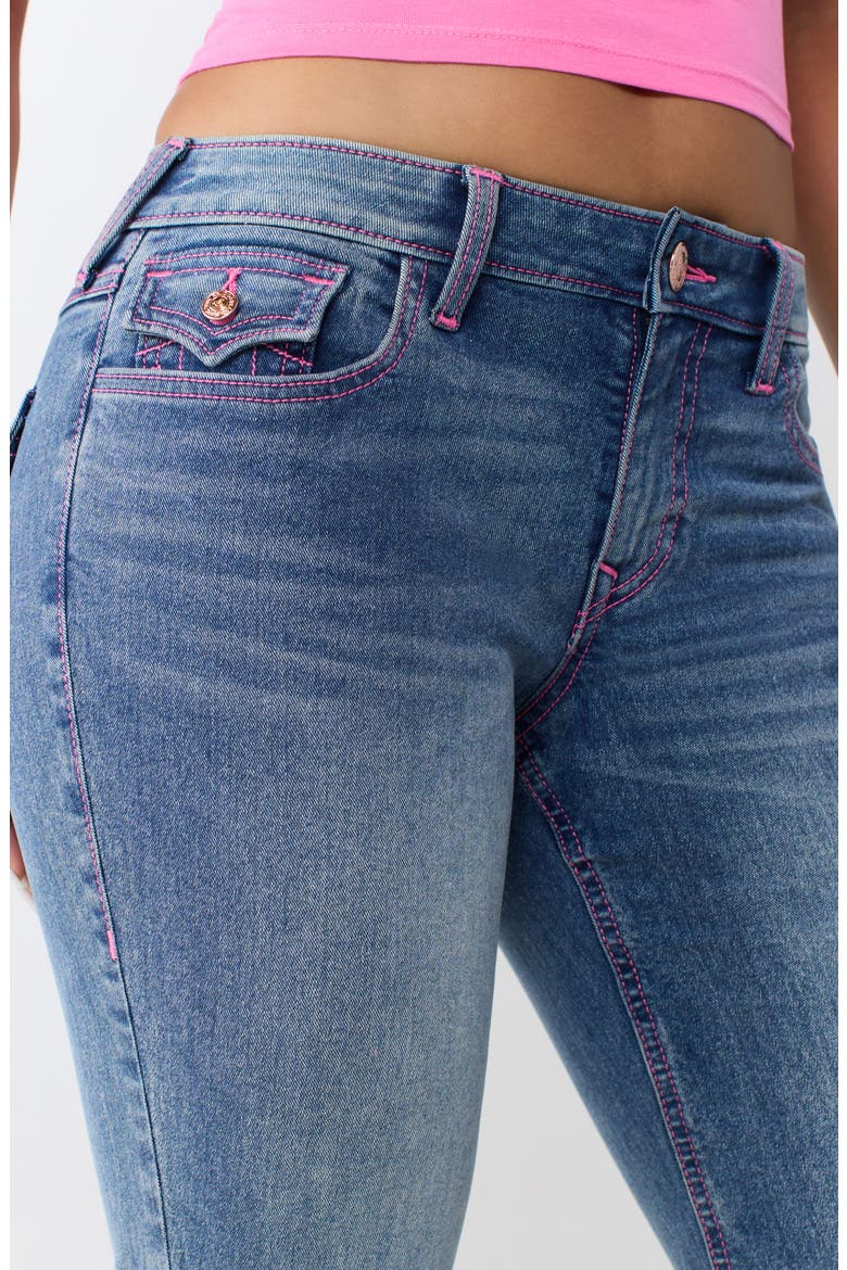 Joey Ladder Flap Flare Jeans, Alternate, color, MEDIUM BLUE QUARTZ WASH