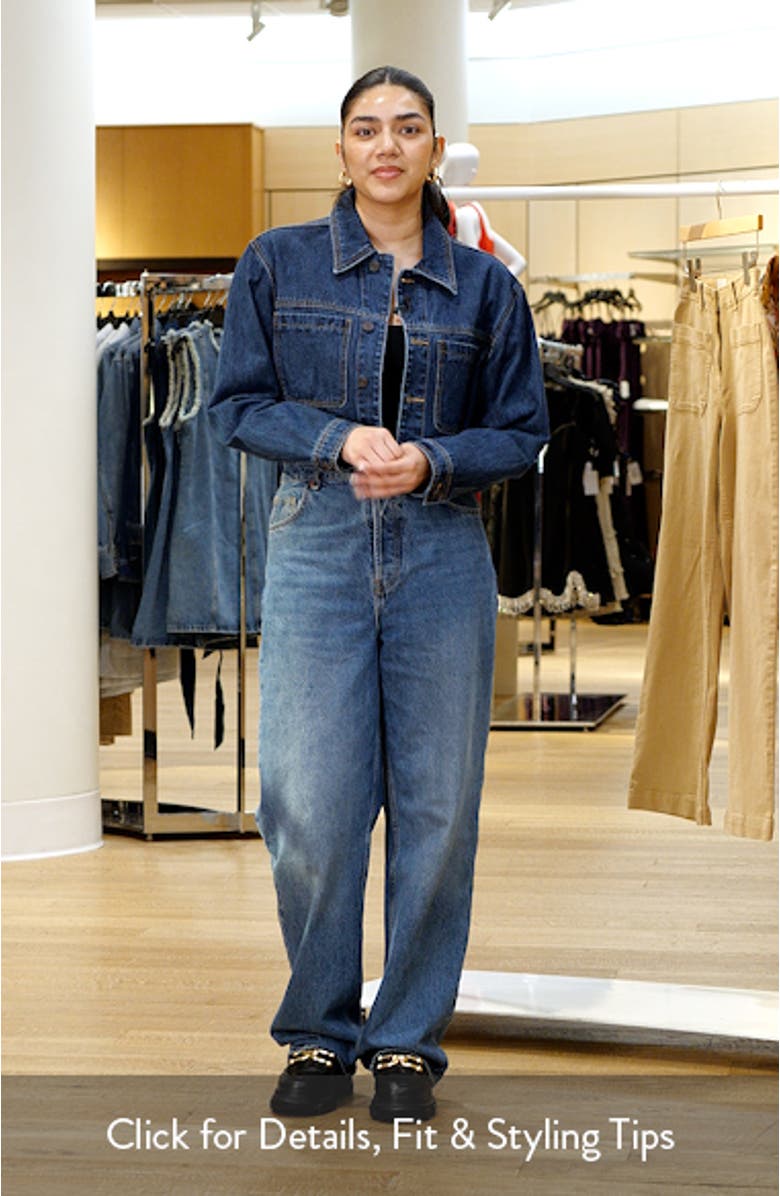 Classic Crop Denim Jacket, sales video thumbnail