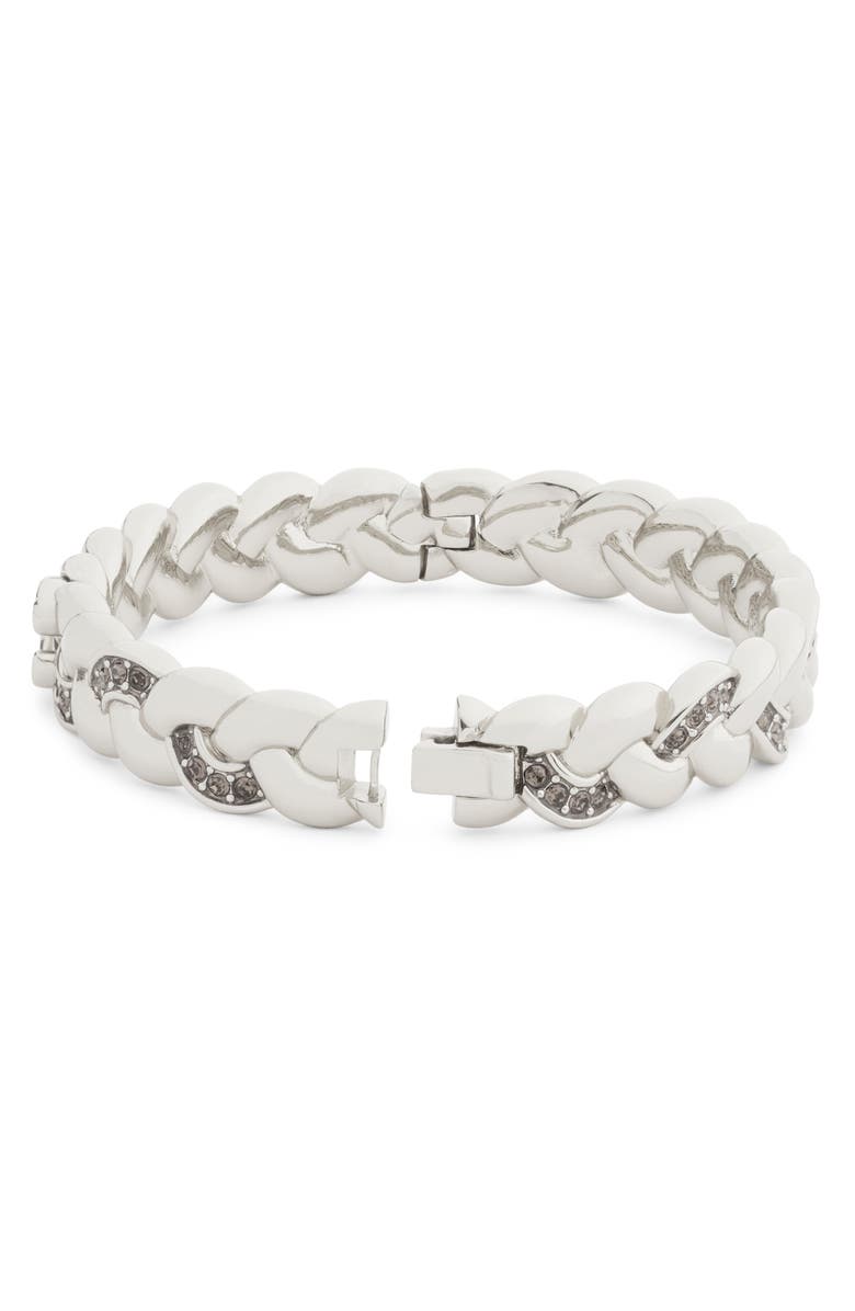 COACH Crystal Braided Hinge Bracelet, Alternate, color, 