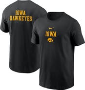 Nike Men's Nike Black Iowa Hawkeyes 2-Hit Stacked T-Shirt