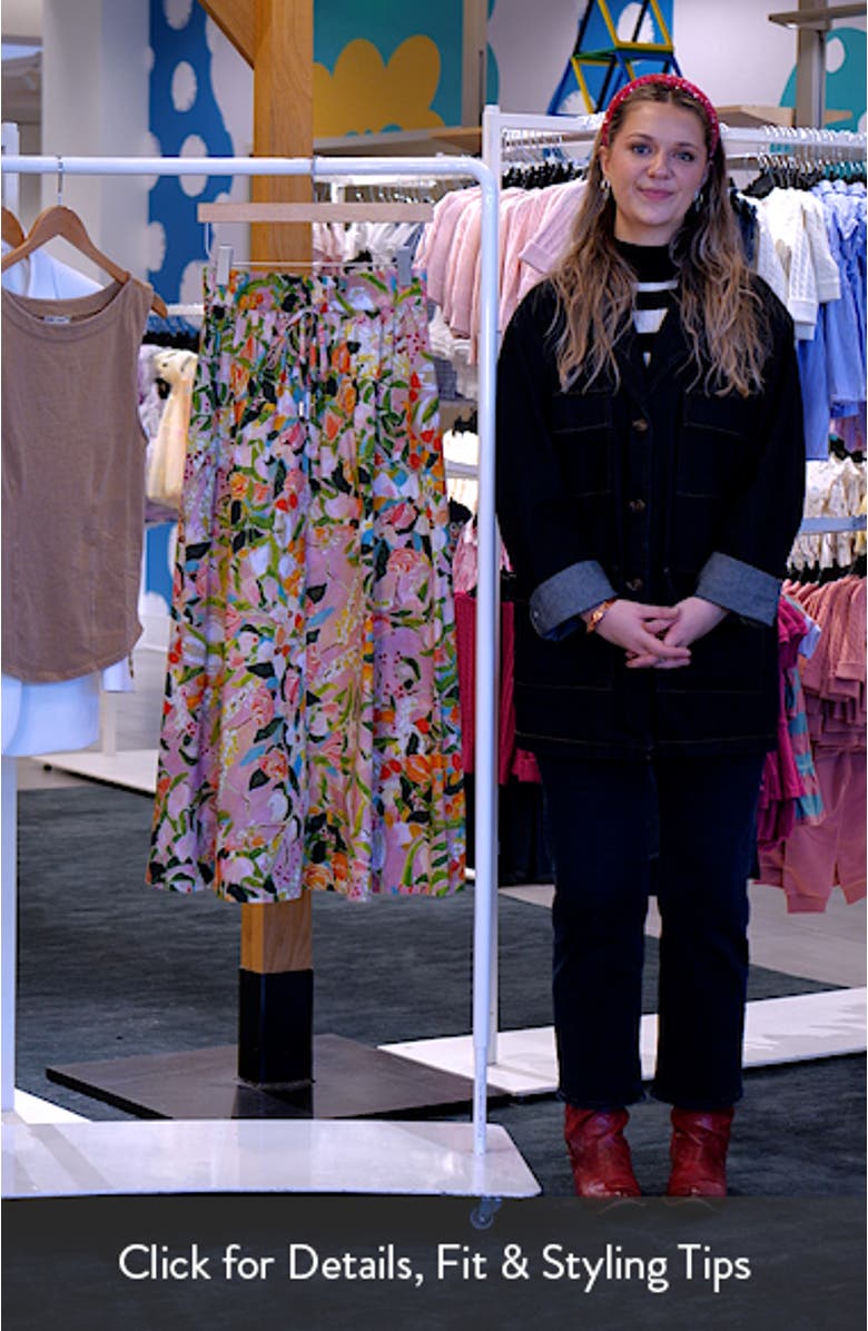 Eliza Floral Print Maxi Skirt, sales video thumbnail