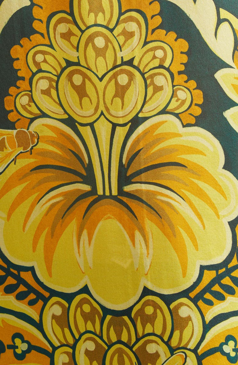 Etro Floral Silk Button-Up Shirt, Alternate, color, Stampa F.do Verde