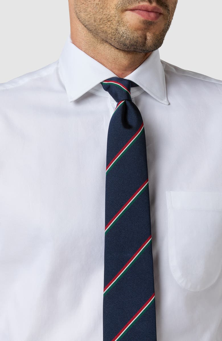 Sid Mashburn Regular Fit Royal Oxford Dress Dress, Alternate, color, White Roxford