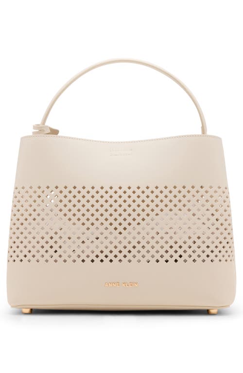ANNE KLEIN ANNE KLEIN PERFORATED SATCHEL