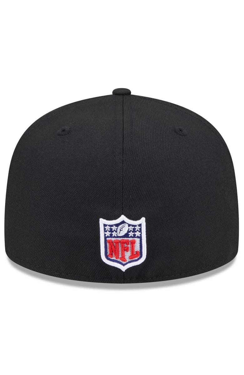 New Era Men's New Era Black San Francisco 49ers 2025 Rivalries Collection Sideline Rope 59FIFTY Fitted Hat, Alternate, color, Black