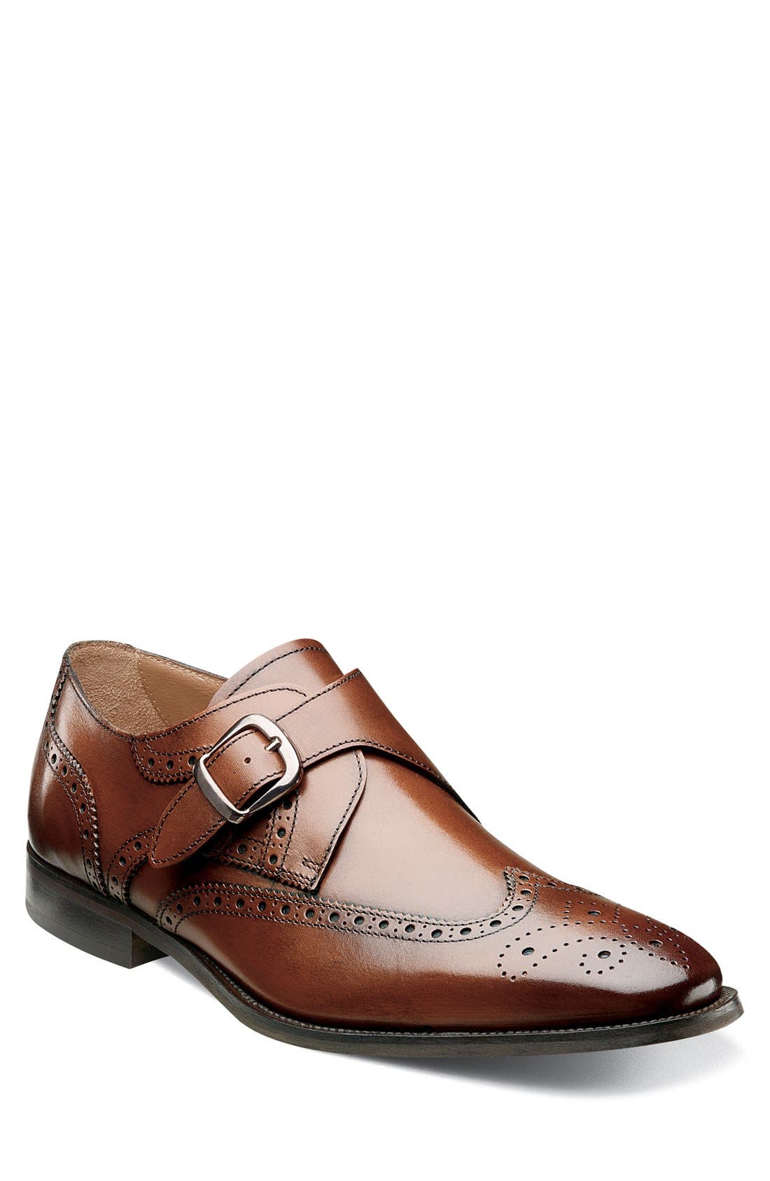Florsheim 'Sabato' Wingtip Monk Strap Shoe, Main, color, 