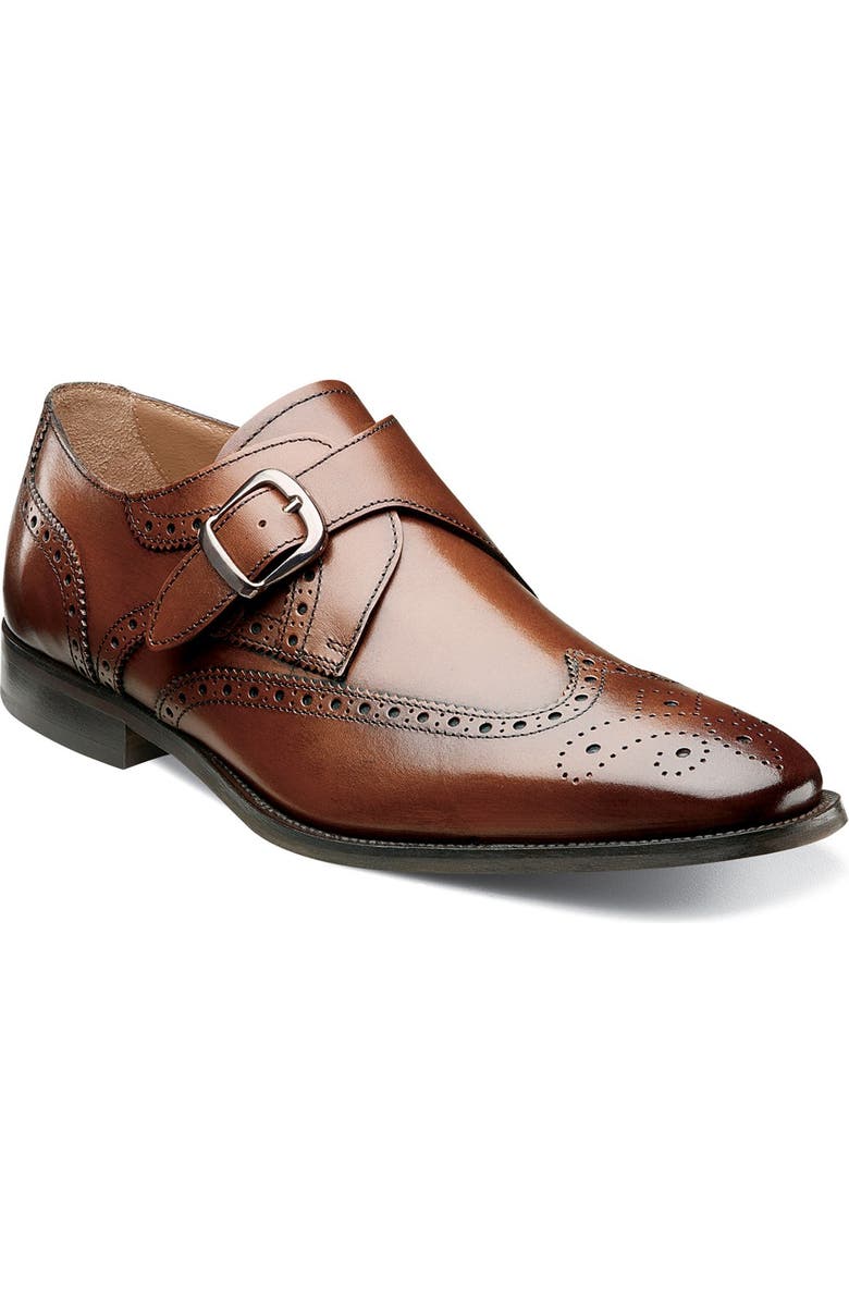 Florsheim 'Sabato' Wingtip Monk Strap Shoe, Main, color,