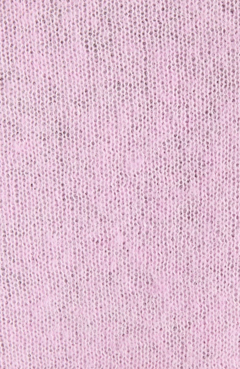 Isabel Marant Leonor Silk, Baby Alpaca & Cashmere Sweater, Alternate, color, Light Pink