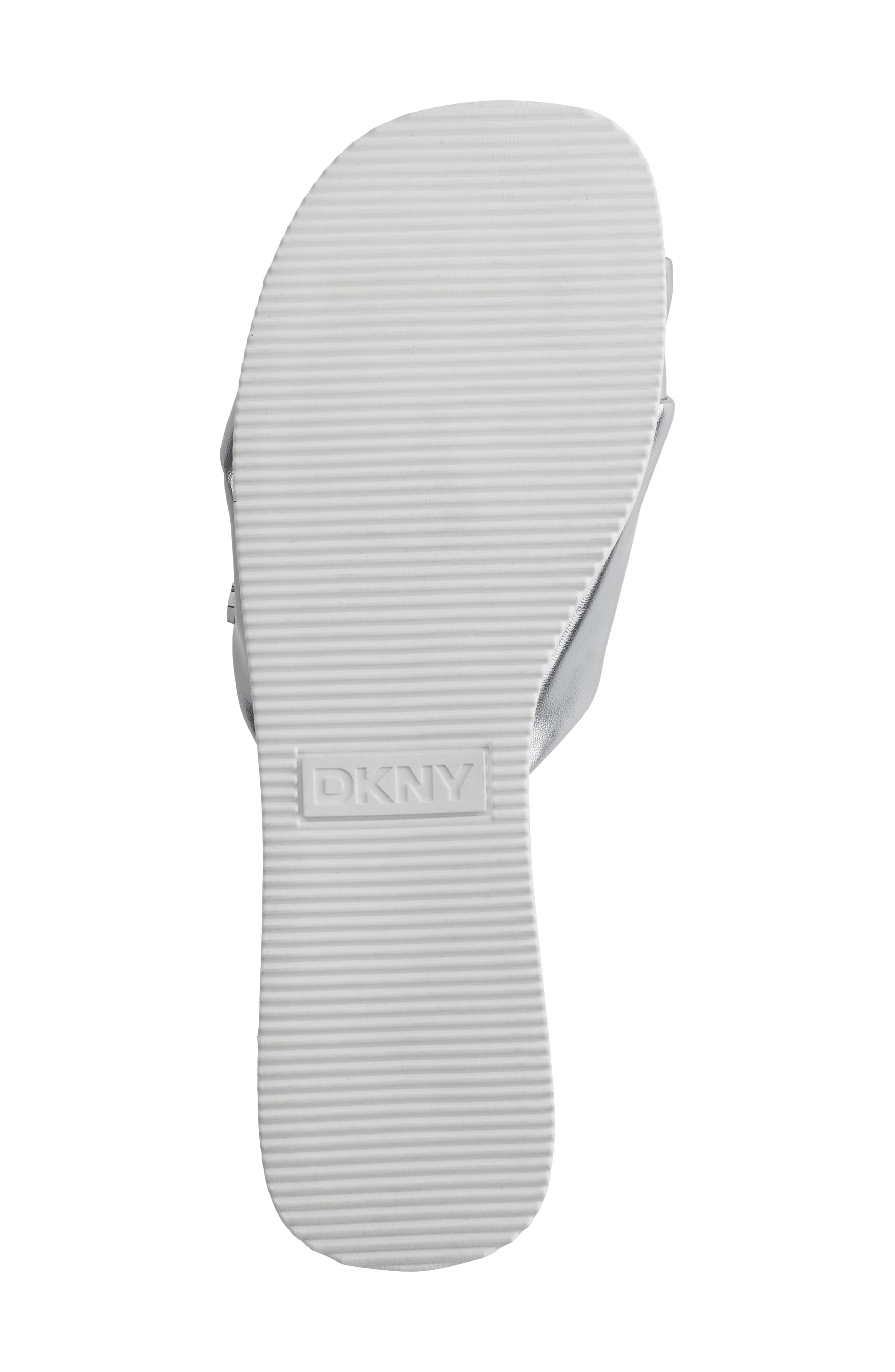 DKNY Jezebel Slide Sandal, Alternate, color, Silver
