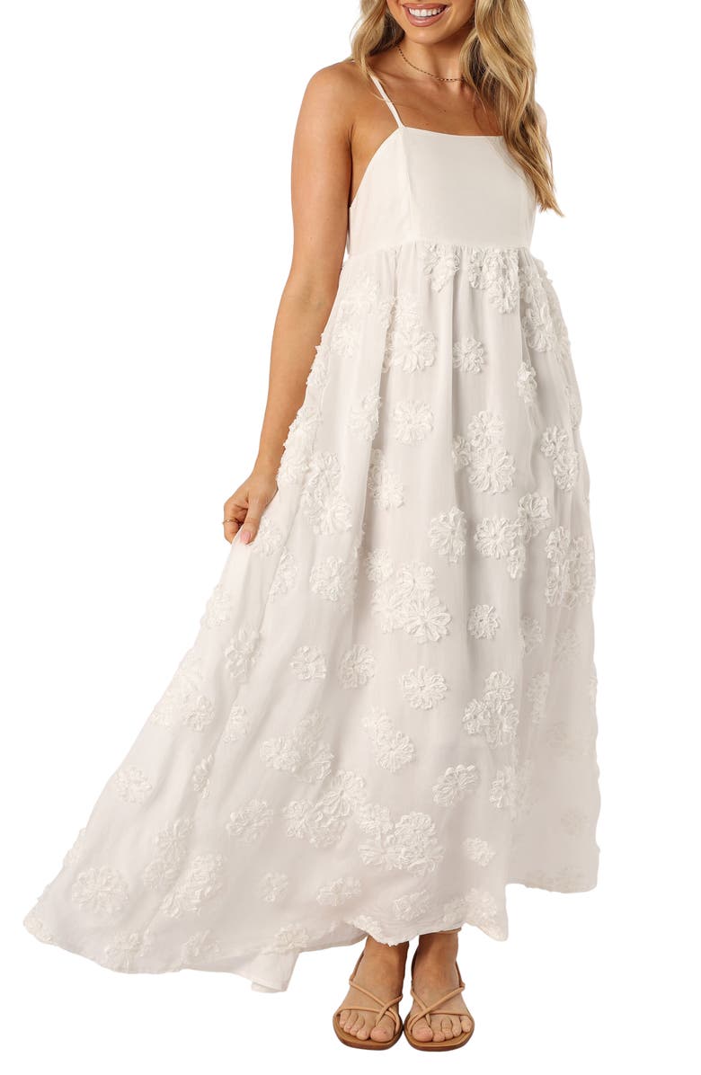 Petal & Pup Trixie Floral Embroidery Maxi Dress, Main, color, 