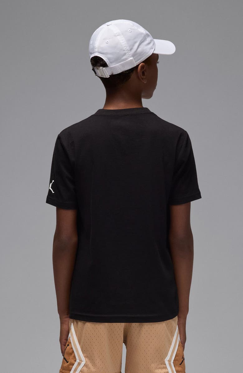 Jordan Kids' Distressed Chrome T-Shirt, Alternate, color, Black