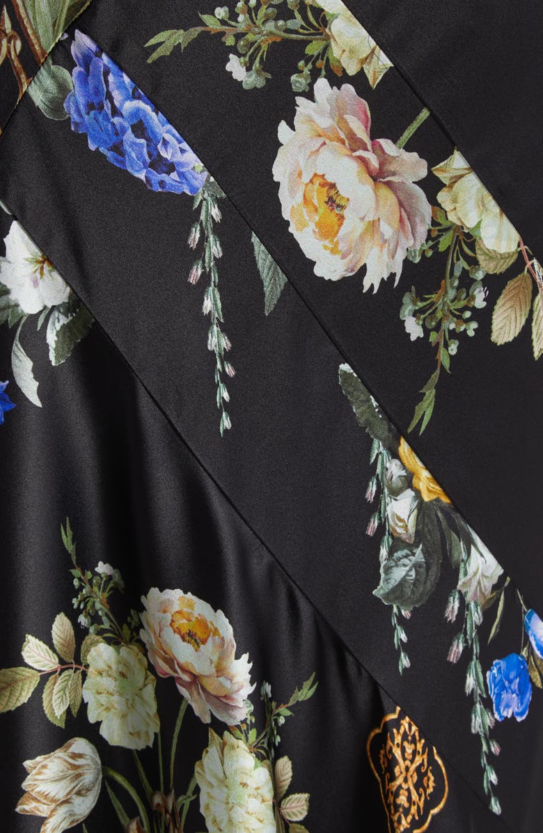 Camilla Ottoman Elegance Splice Long Sleeve Maxi Dress, Alternate, color, 