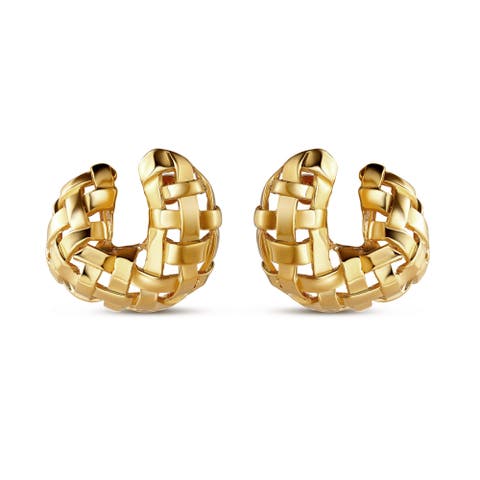 Woven C Earring