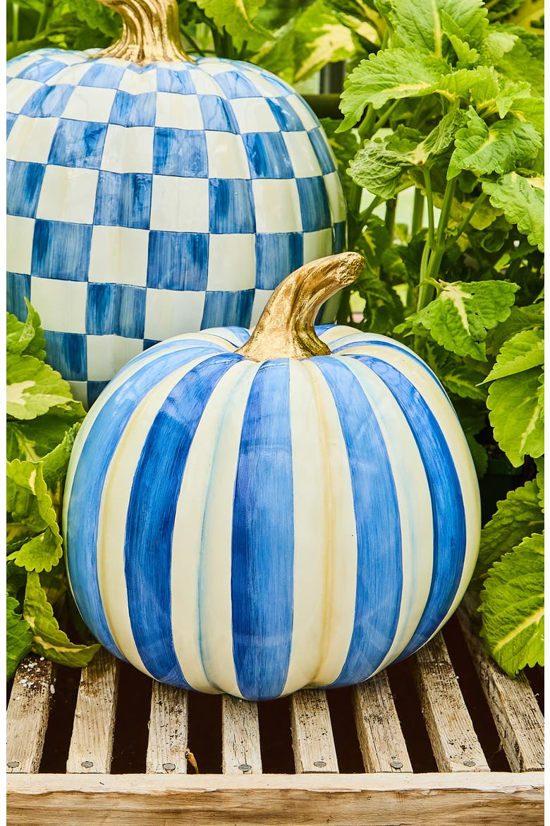 Royal Stripe Medium Pumpkin, Alternate, color, BLUE