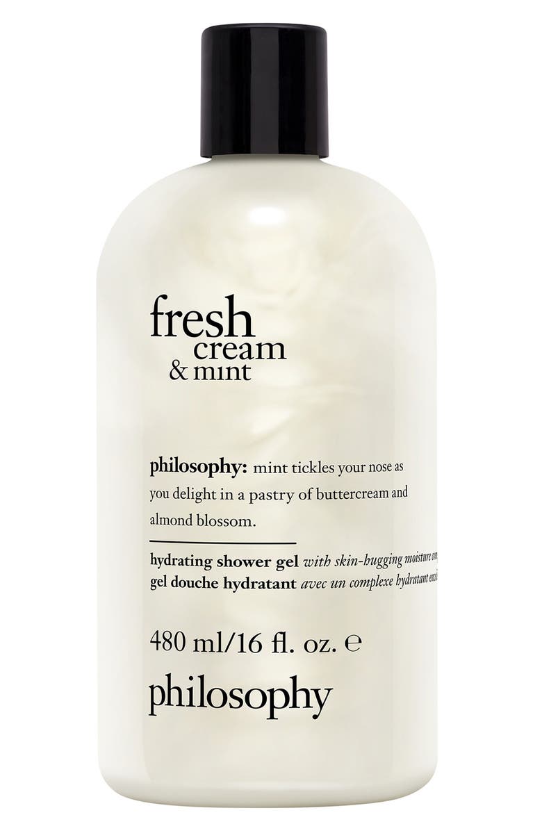 philosophy fresh cream and mint hydrating shower gel, Main, color, Fresh Cream And Mint