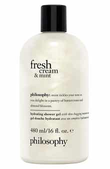 philosophy fresh cream and mint hydrating shower gel