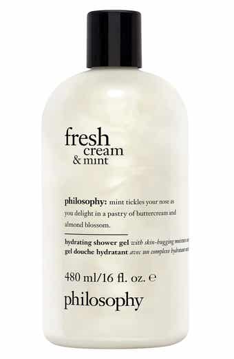 philosophy fresh cream and mint hydrating shower gel