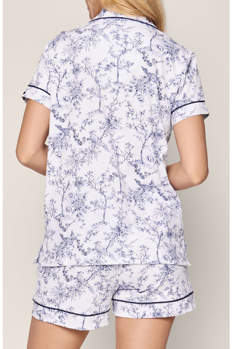 Timeless Toile Classic Pima Cotton Short Sleeve Short Pajamas, Alternate, color, TIMELESS TOILE