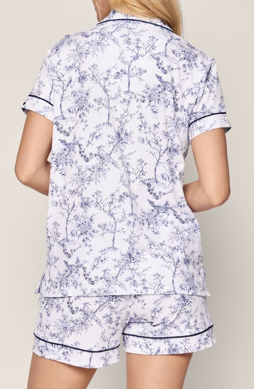 PETITE PLUME PETITE PLUME PRINT PIMA COTTON SHORT PAJAMAS