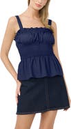 Vince Camuto Ruffle Smocked Tank