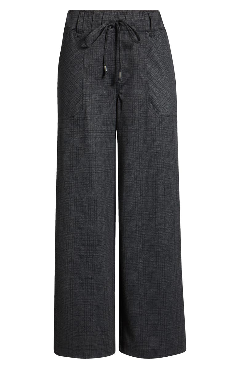 Wit & Wisdom 'Ab'Leisure Pull-On High Waist Wide Leg Ponte Pants, Alternate, color, Navy Charcoal