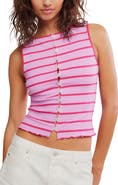 Free People Tilly Stripe Stretch Cotton Rib Tank
