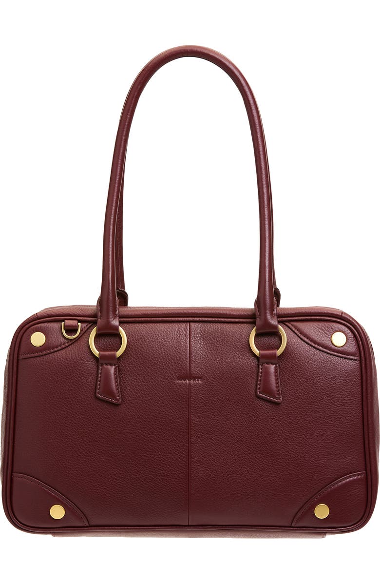HAMMITT Medium Meredith Leather Shoulder Bag, Alternate, color, Cherrywood Pebble Brushed Gold