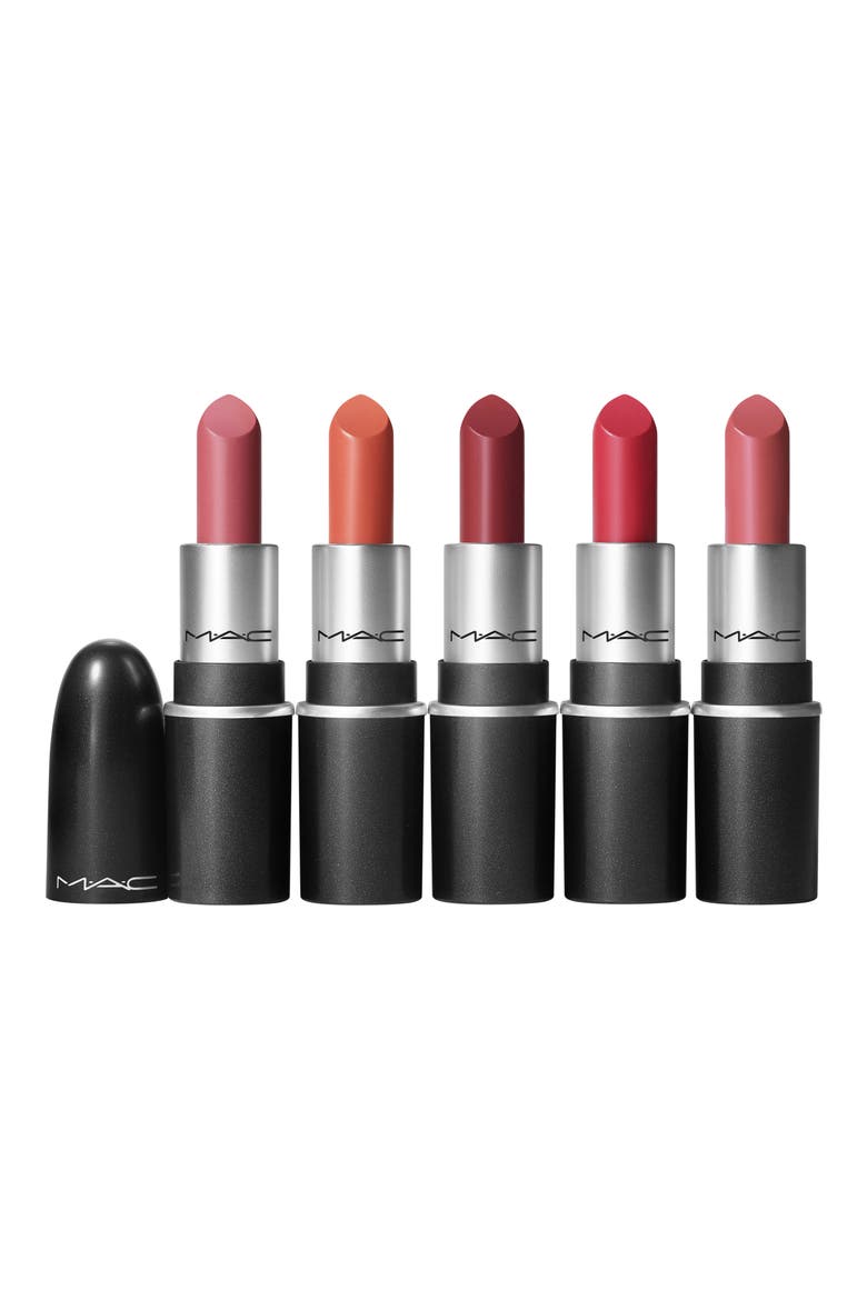Boldly Bare Mini MAC Lipstick Set $65 Value, Main, color, PINK
