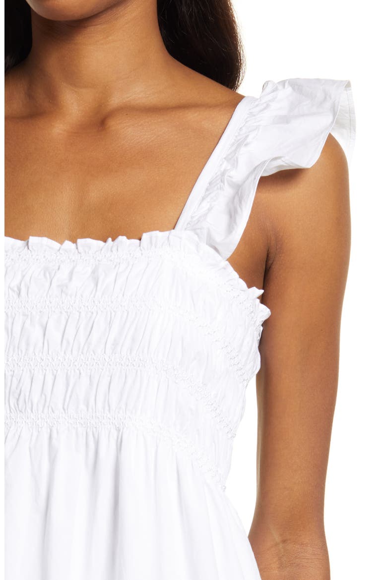 Isla Organic Cotton Sundress, Alternate, color, LINEN WHITE