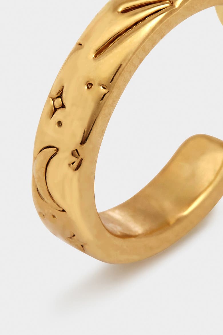 Luna Waterproof Gold Hoop Earrings, Alternate, color, Gold