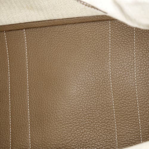 Pre-owned Hermes  Hermes Garden Party Tote Leather 36 In Brown