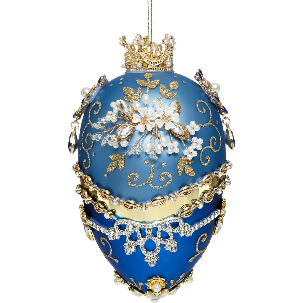 Mark Roberts Faberge Jewel Egg Ornament , Blue In Blue