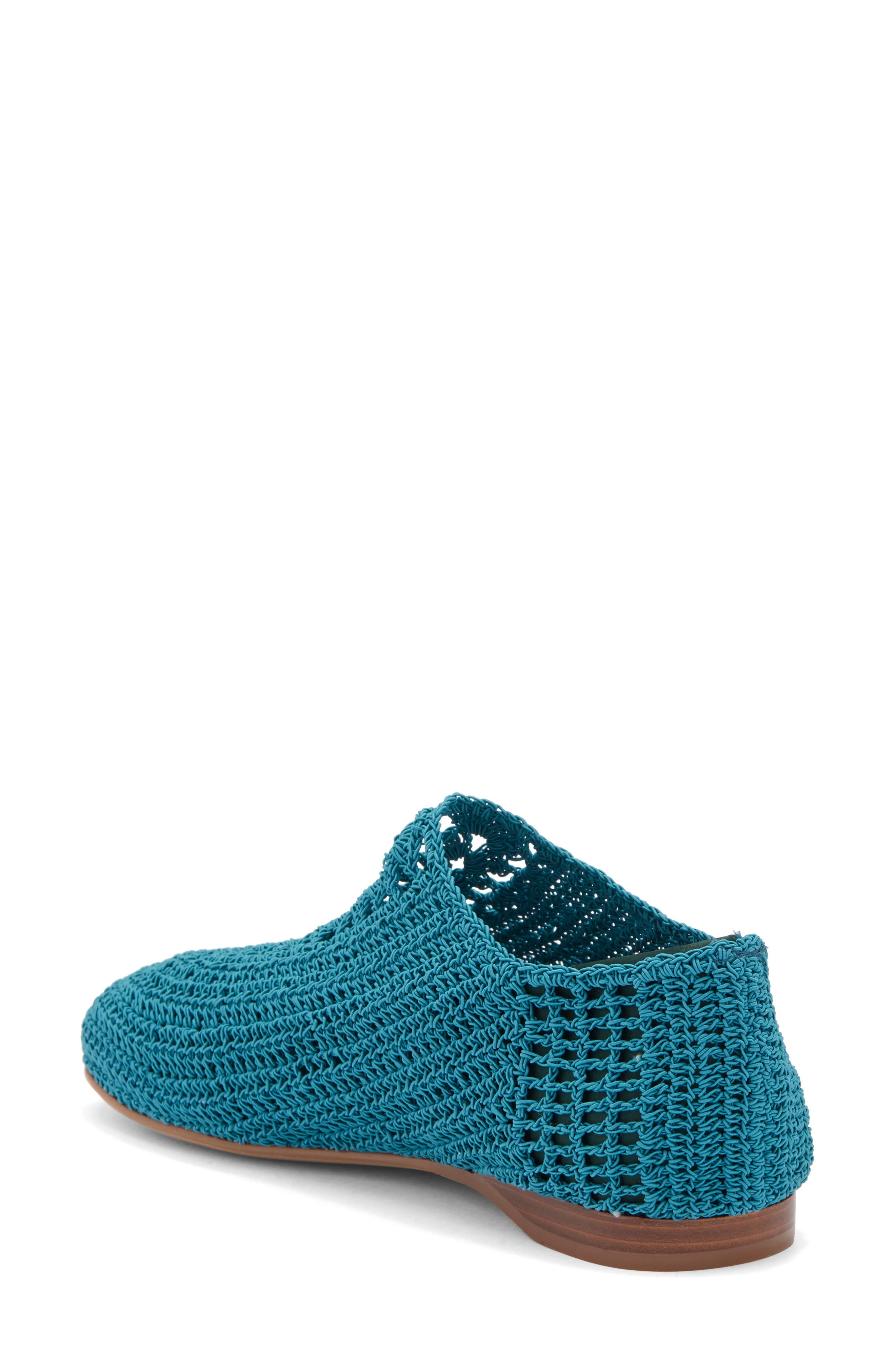 Jeffrey Campbell Nantucket Crochet Flat, Alternate, color, Turquoise