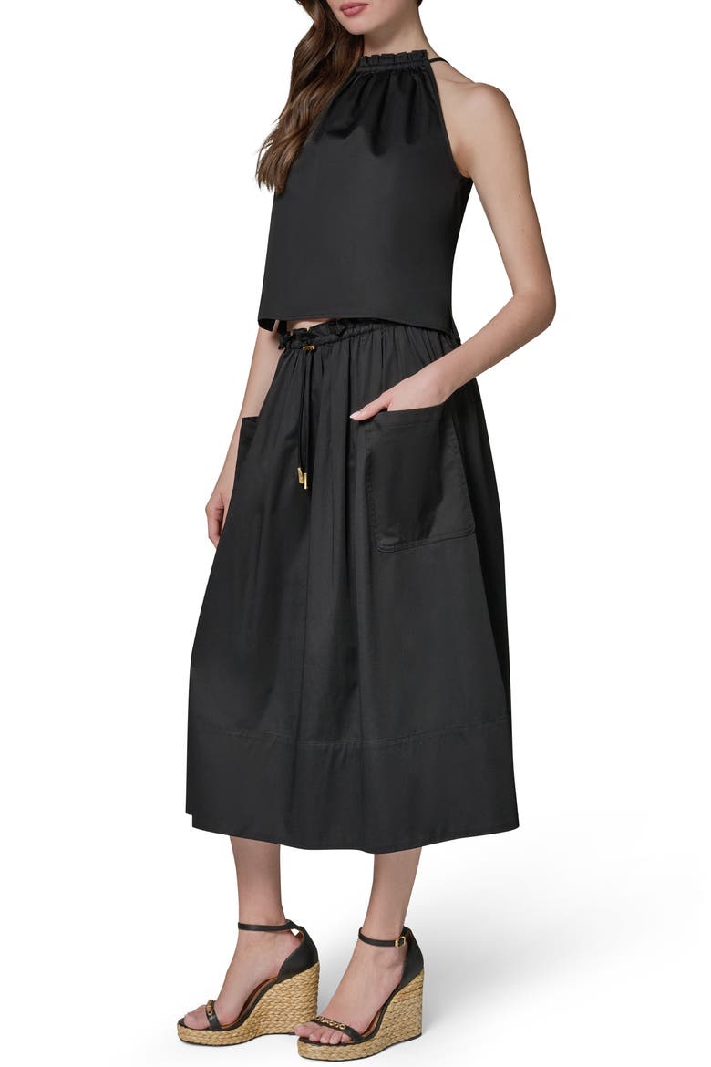Two-Piece Sleeveless Dress, Alternate, color, BLACK