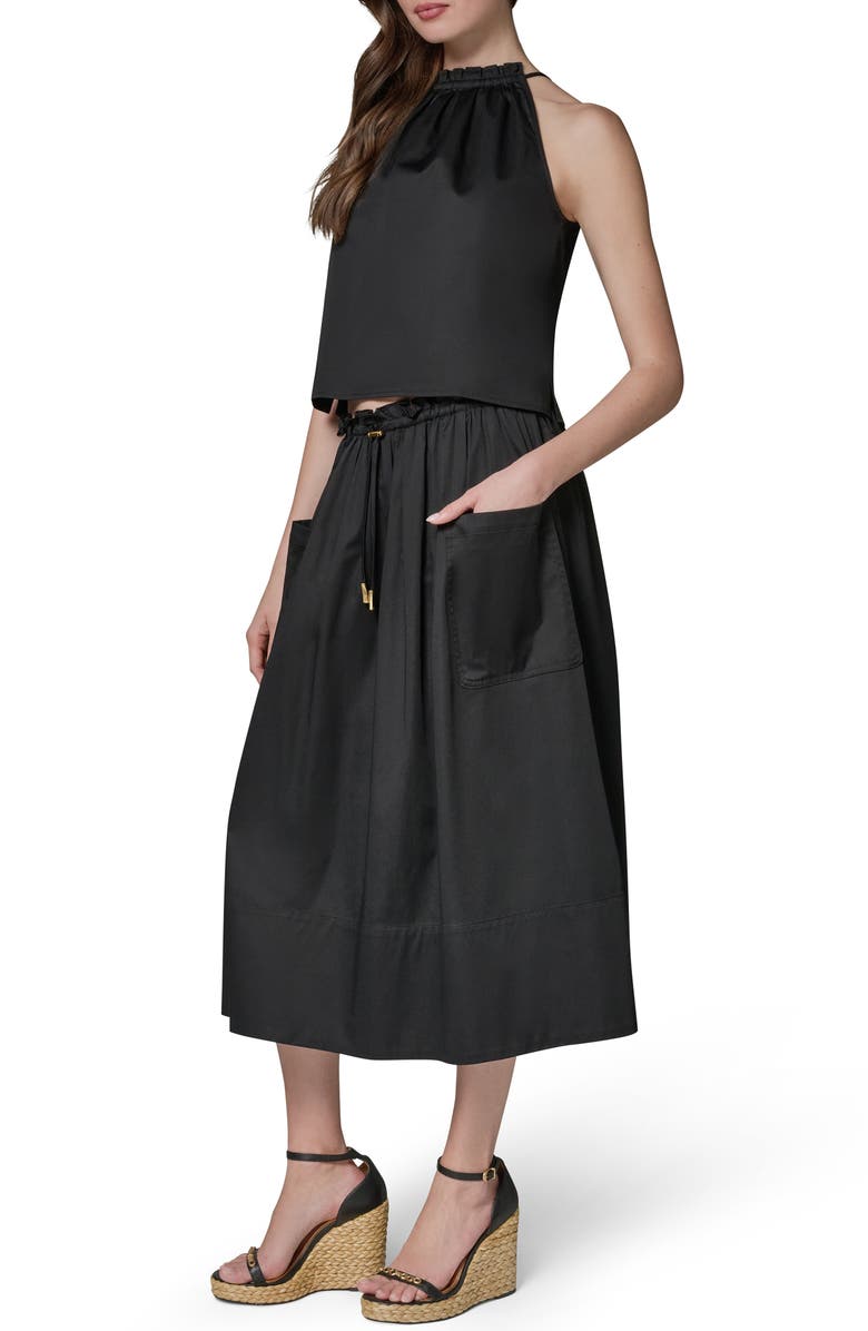DONNA KARAN WEEKEND Two-Piece Sleeveless Dress, Alternate, color, Black