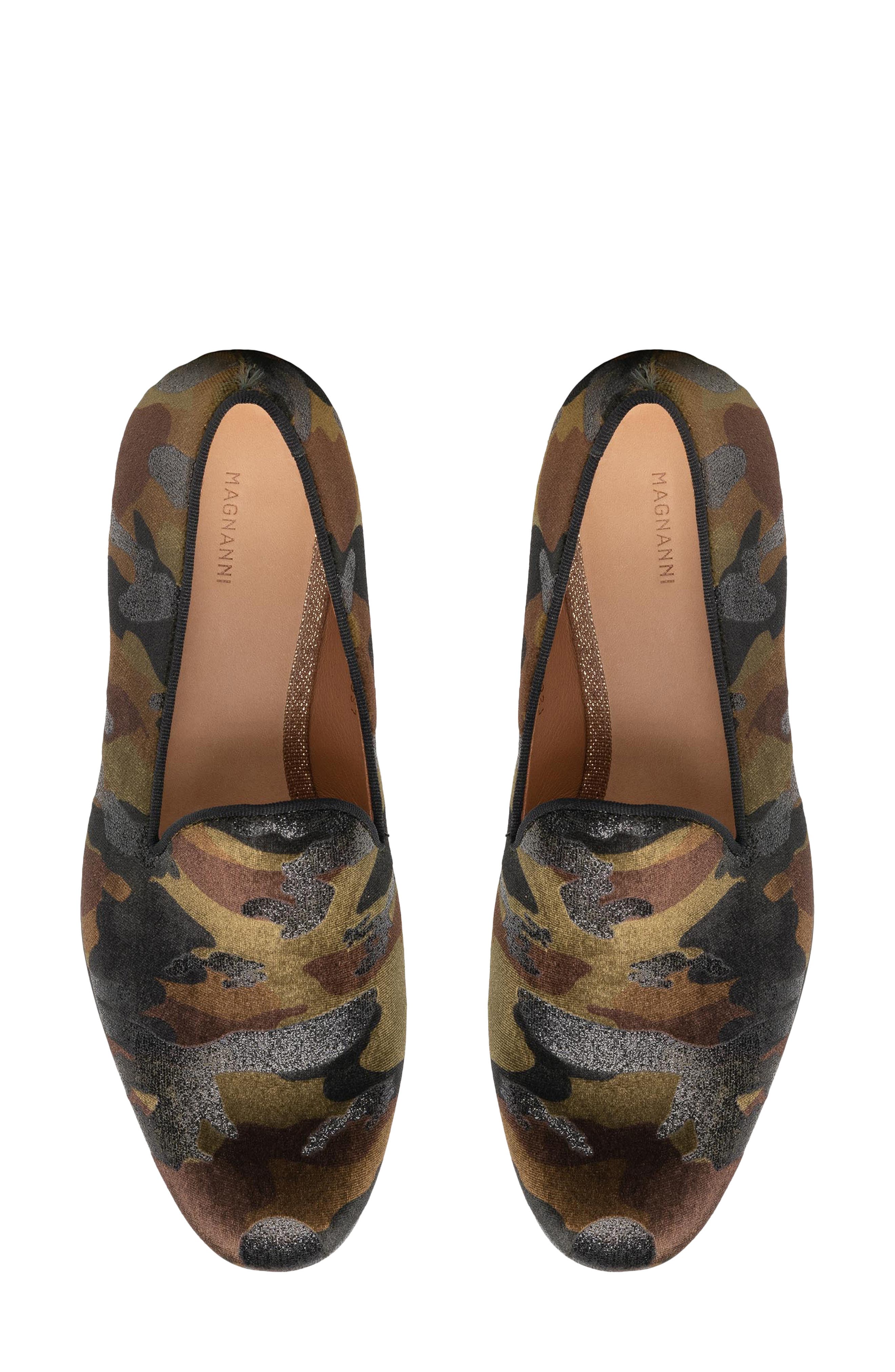 Clara Velvet Loafer, Alternate, color, GREEN