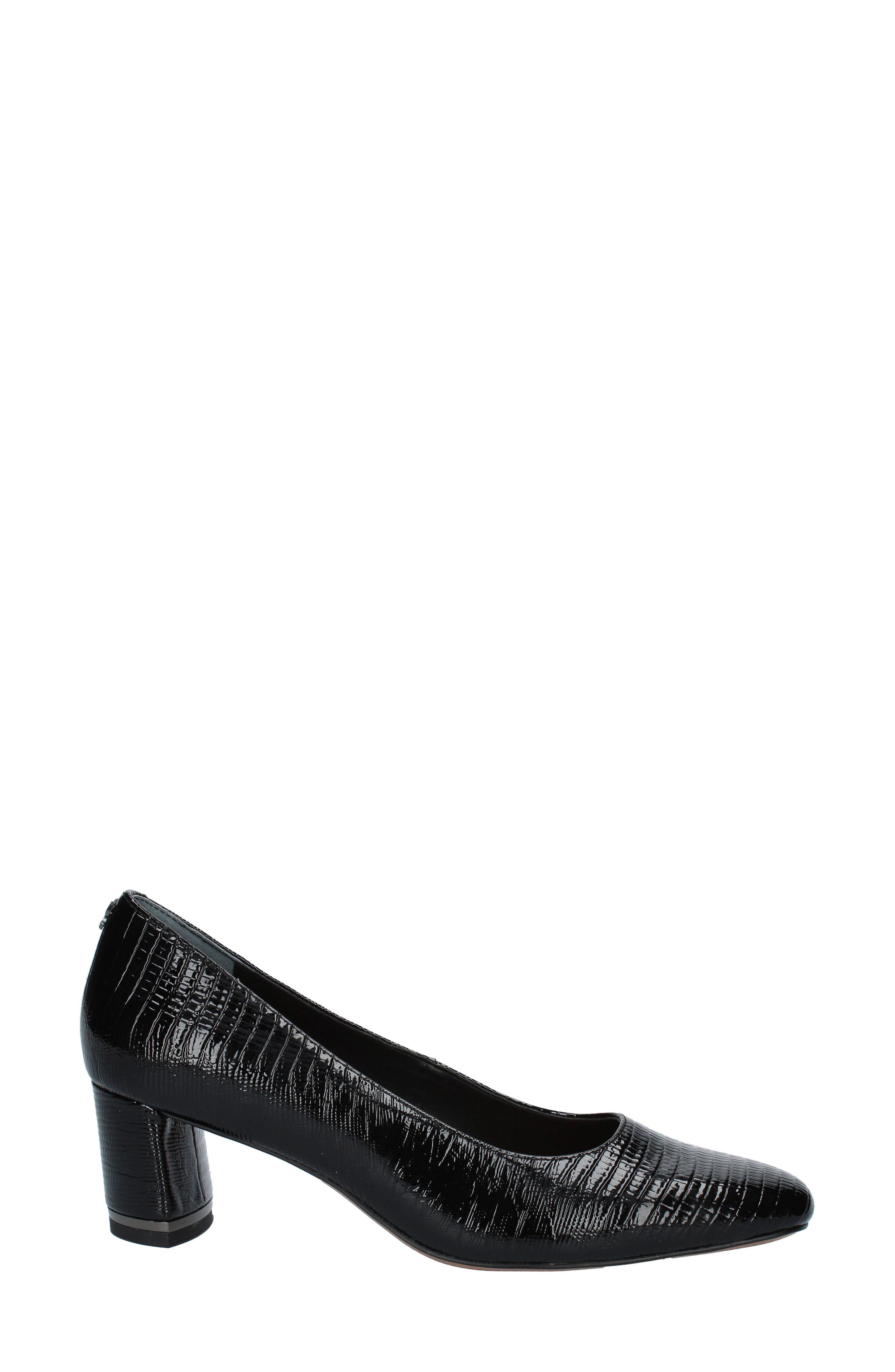 J. Reneé Olivienne Snakeskin Embossed Pump, Alternate, color, Black