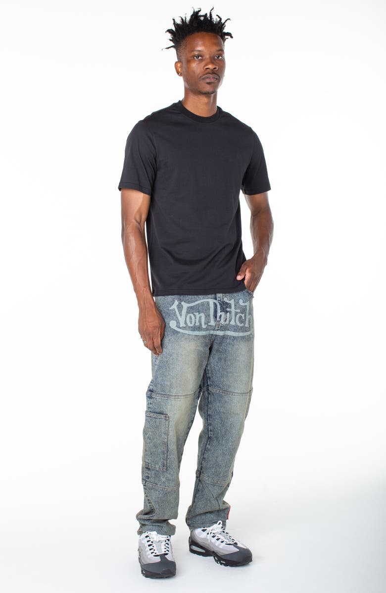 Von Dutch Acid Straight Leg Angel Jean, Alternate, color, Hazestone