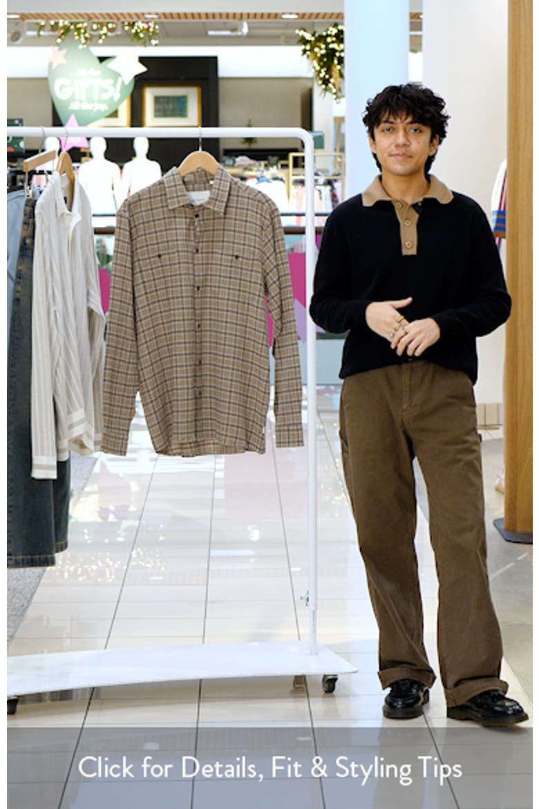 John Check Stretch Organic Cotton Blend Shirt video