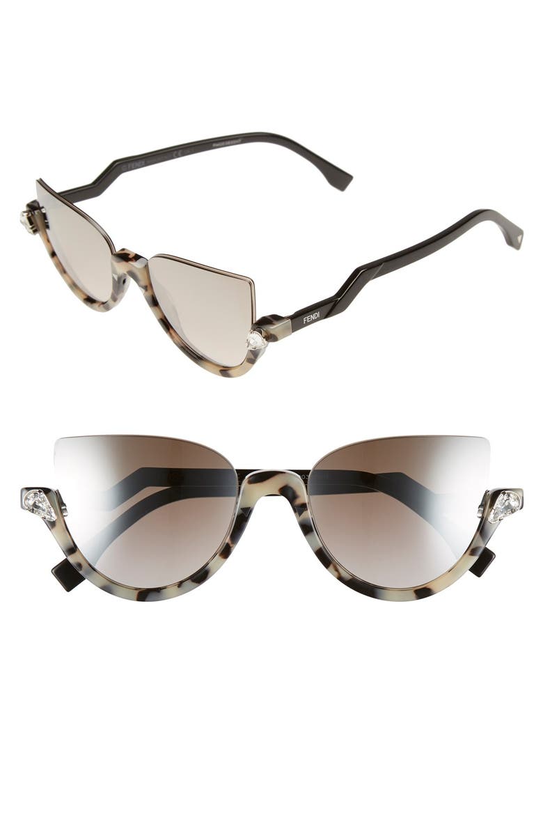 52mm Sunglasses, Main, color, HAVANA/ SHINY BLACK