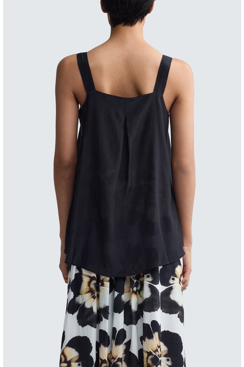 Lorena Minimalist Square-Neck Top, Alternate, color, Black