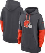 Nike Women's Nike Anthracite Cleveland Browns Sideline Essential Hoodie