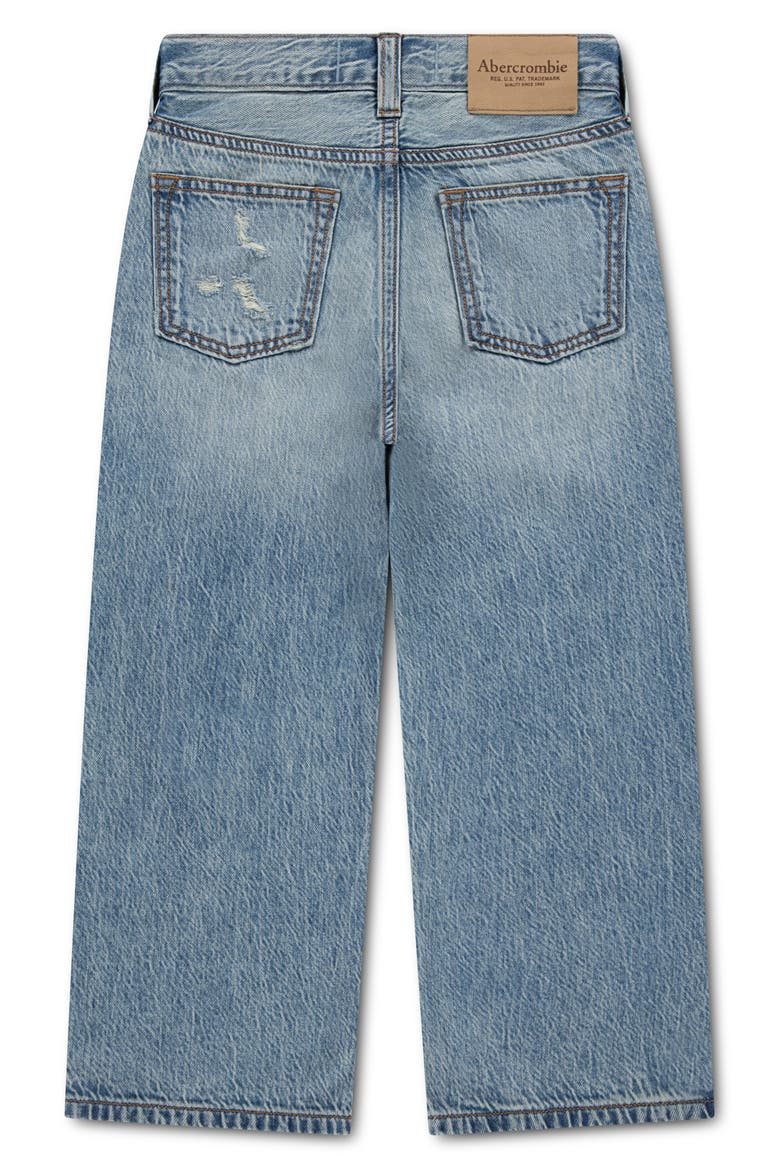 Kids' Destroyed Baggy Fit Jeans, Alternate, color, DRIP