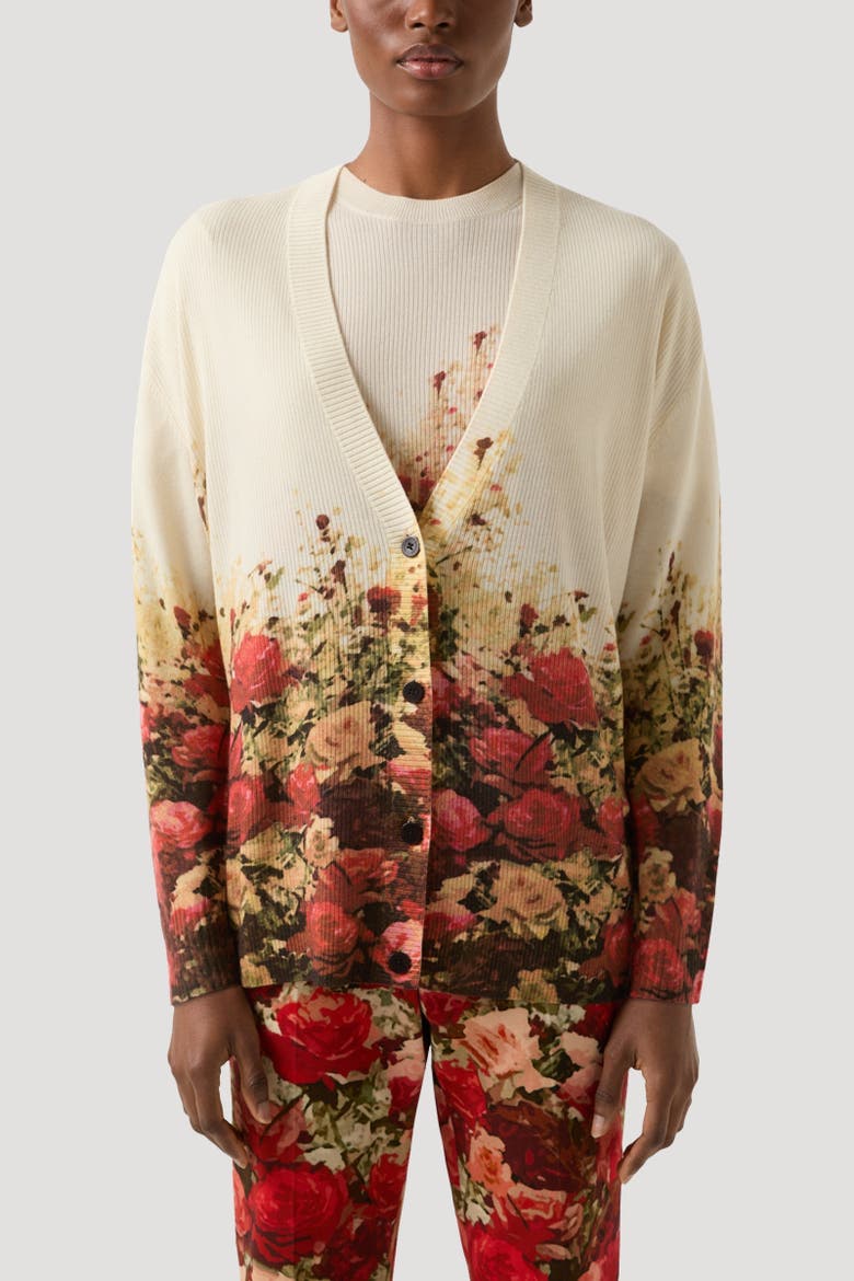 Cardigan Heidi, Alternate, color, Sand/red
