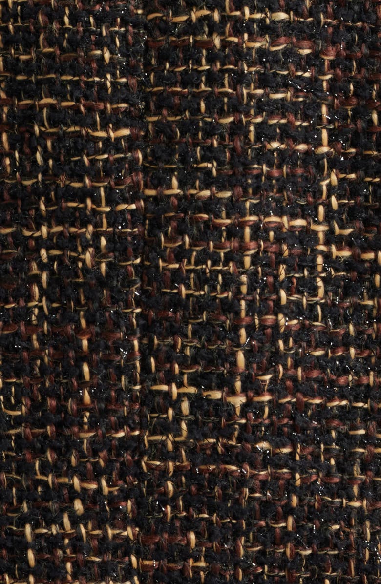 Anne Klein Tweed Jacket, Alternate, color, Deep Mahogany Multi