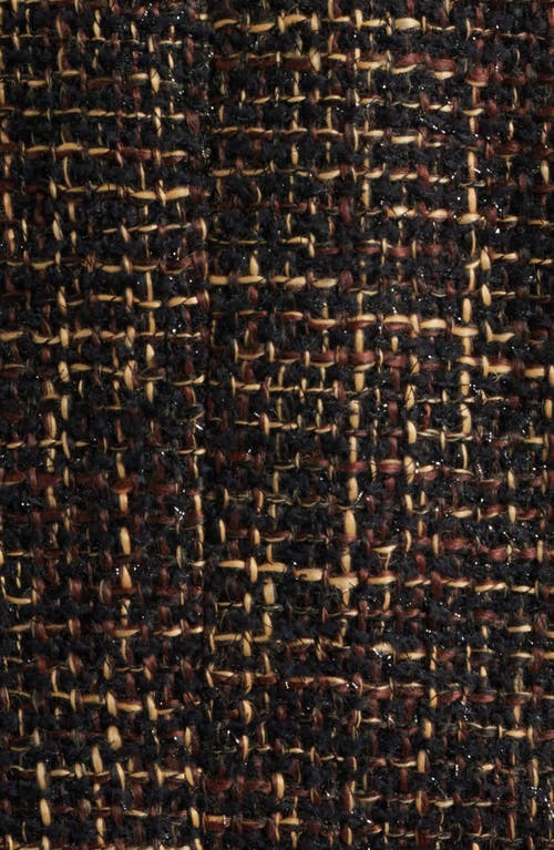 Anne Klein Tweed Jacket In Brown