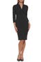 Split Neck Sheath Dress